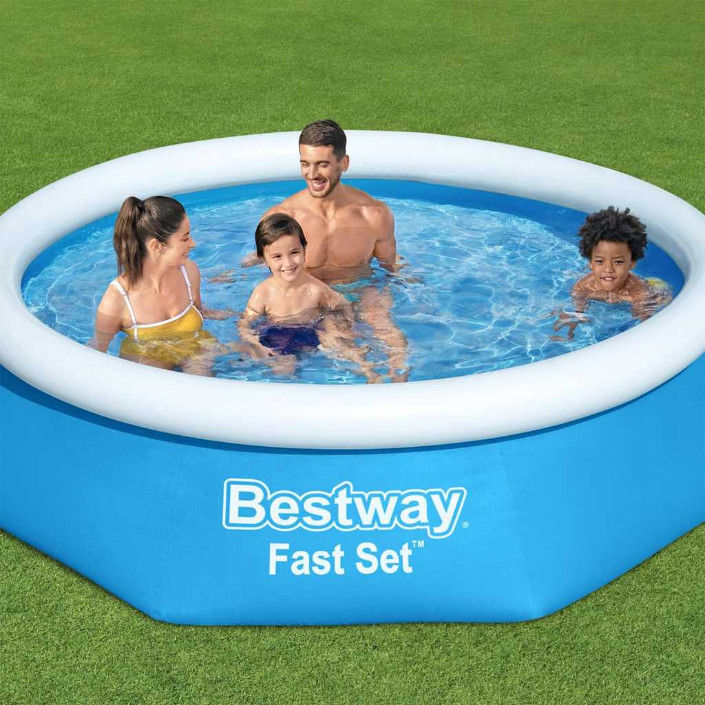 Oppblåsbart svømmebasseng Fast Set rundt 244x66 cm 57265
