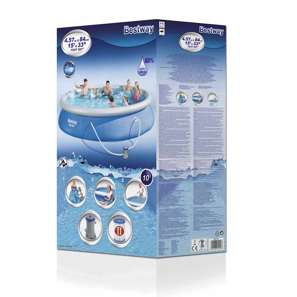 Bassengsett Fast Set 457x84 cm 57313