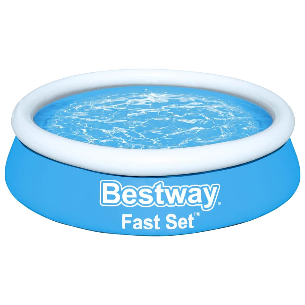Oppblåsbart basseng Fast Set rundt 183x51 cm blå