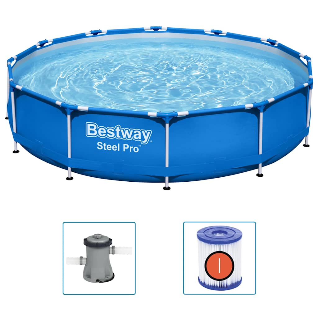 Steel Pro Rammebasseng 366x76 cm