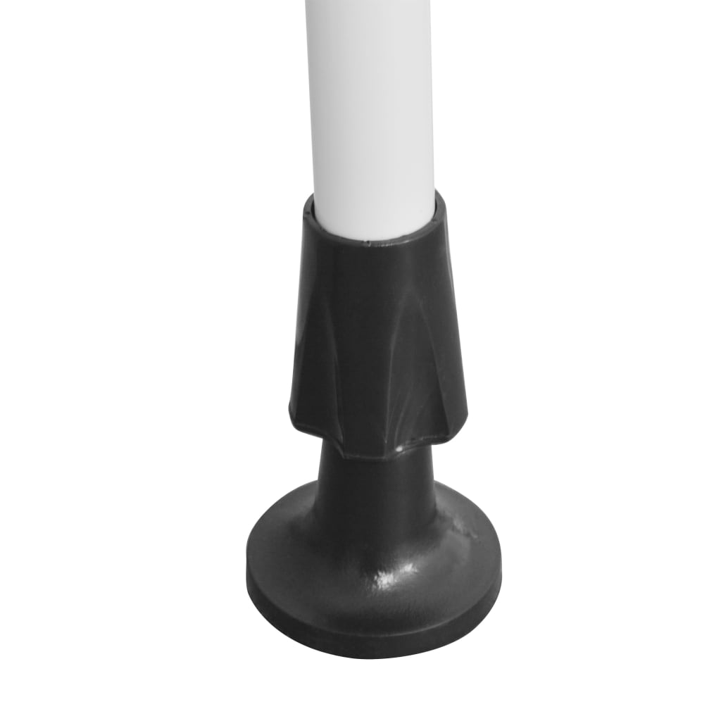 Manuell uttrekkbar markise 350 cm oransje og hvite striper