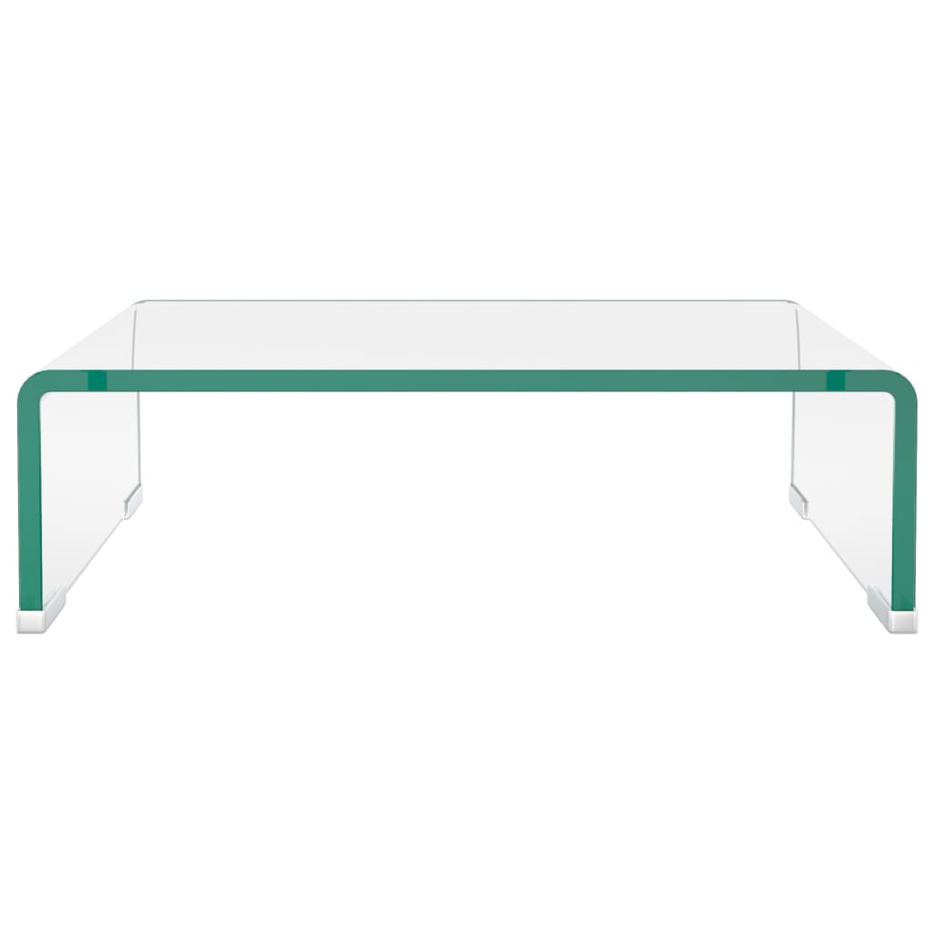 TV-benk glass klar 40x25x11 cm