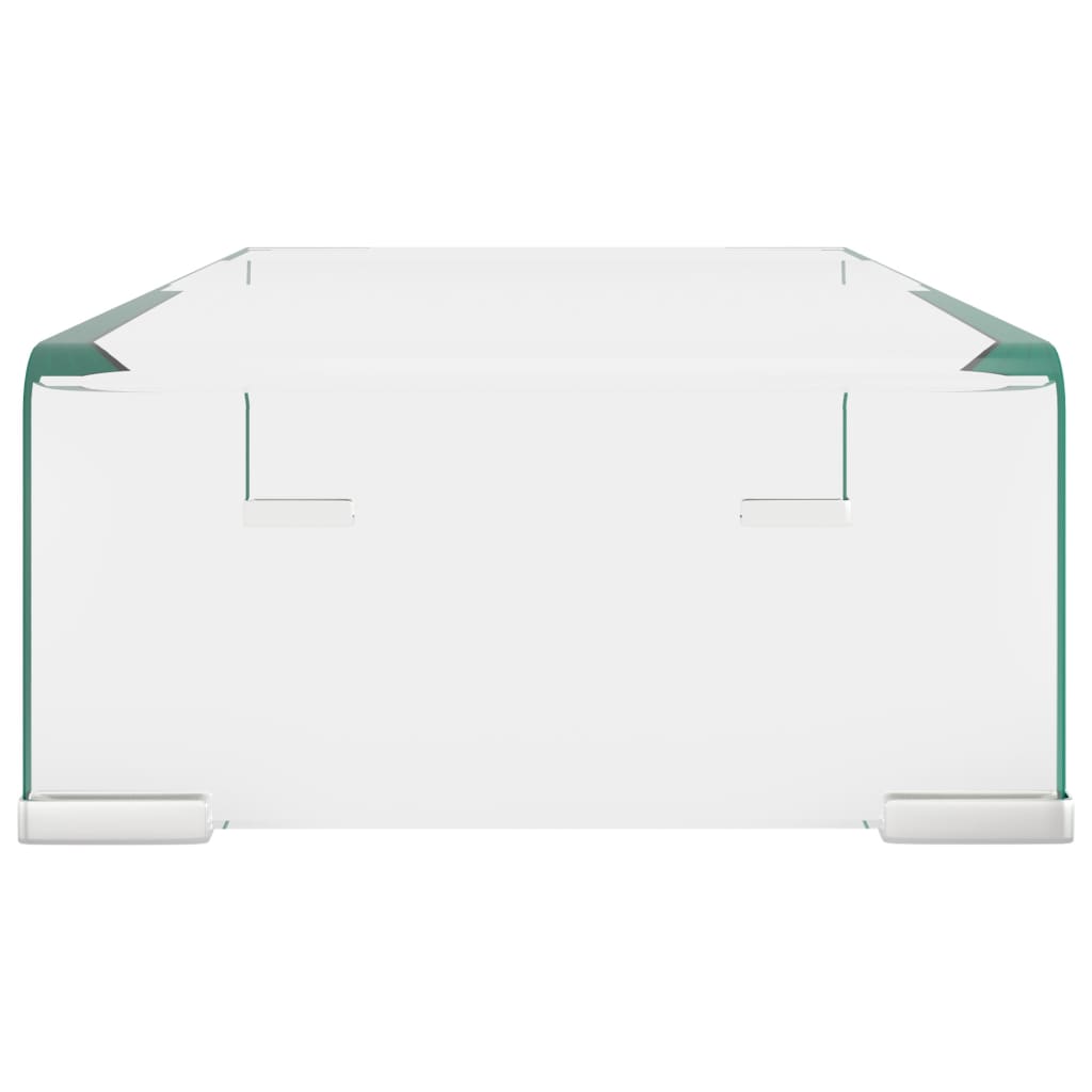 TV-benk glass klar 40x25x11 cm