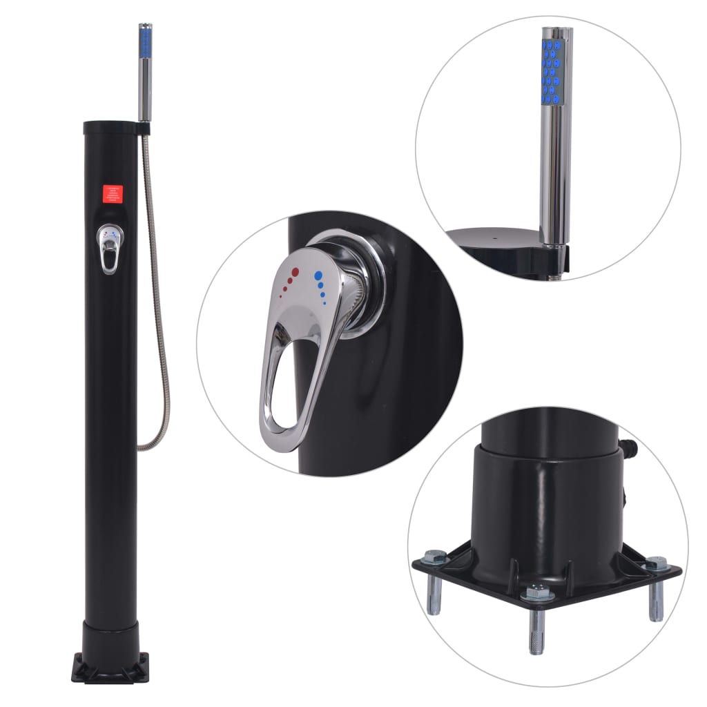 Soloppvarmet dusj 8 L PVC stål