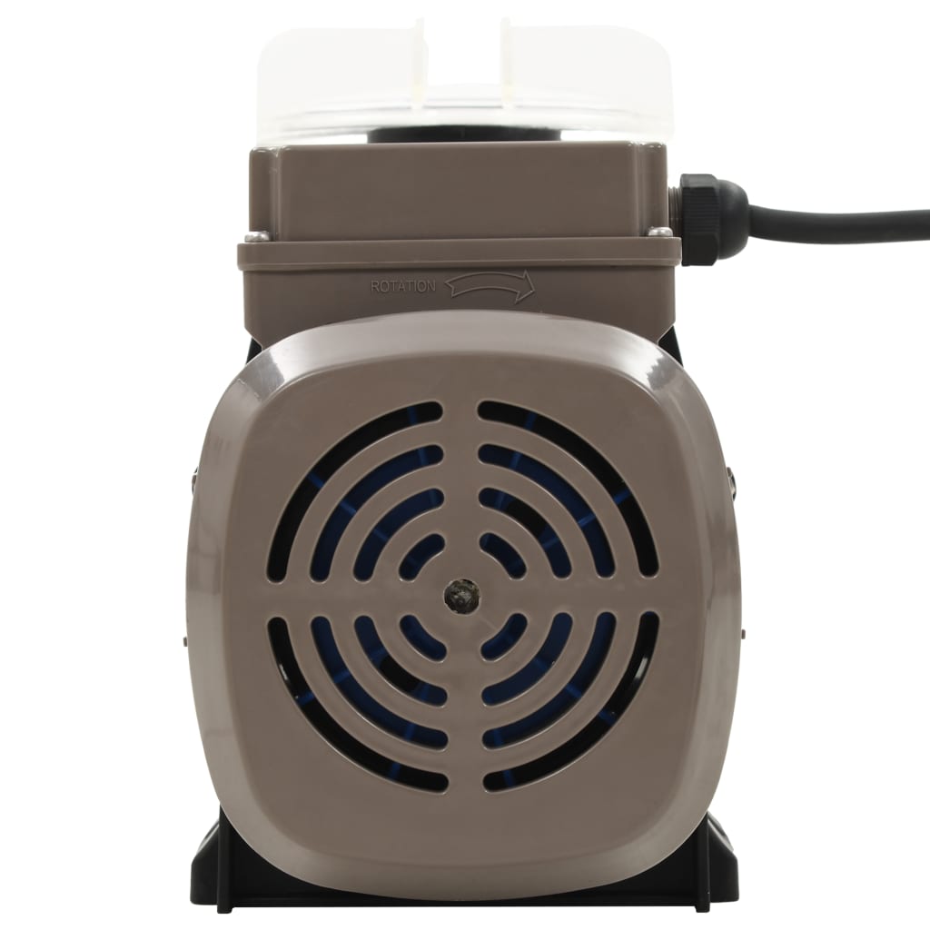 Bassengpumpe med tidsur svart 0,25 HP 8000 L/t
