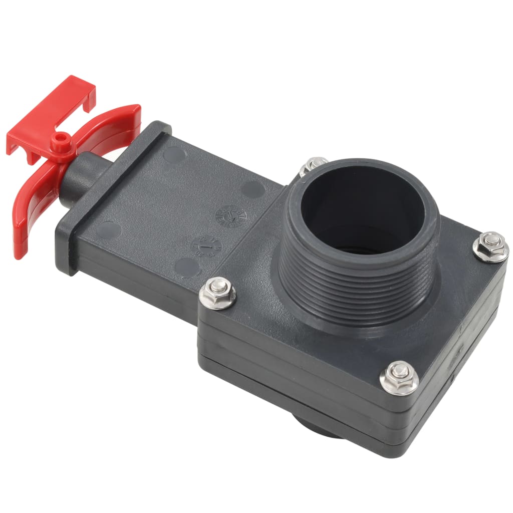 Bassengportventil 2 stk 1,5"