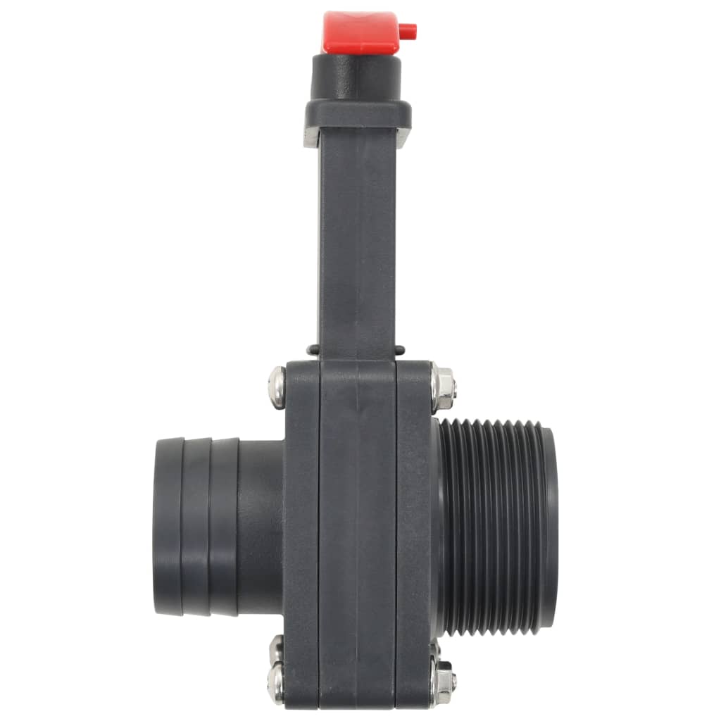 Bassengportventil 2 stk 1,5"