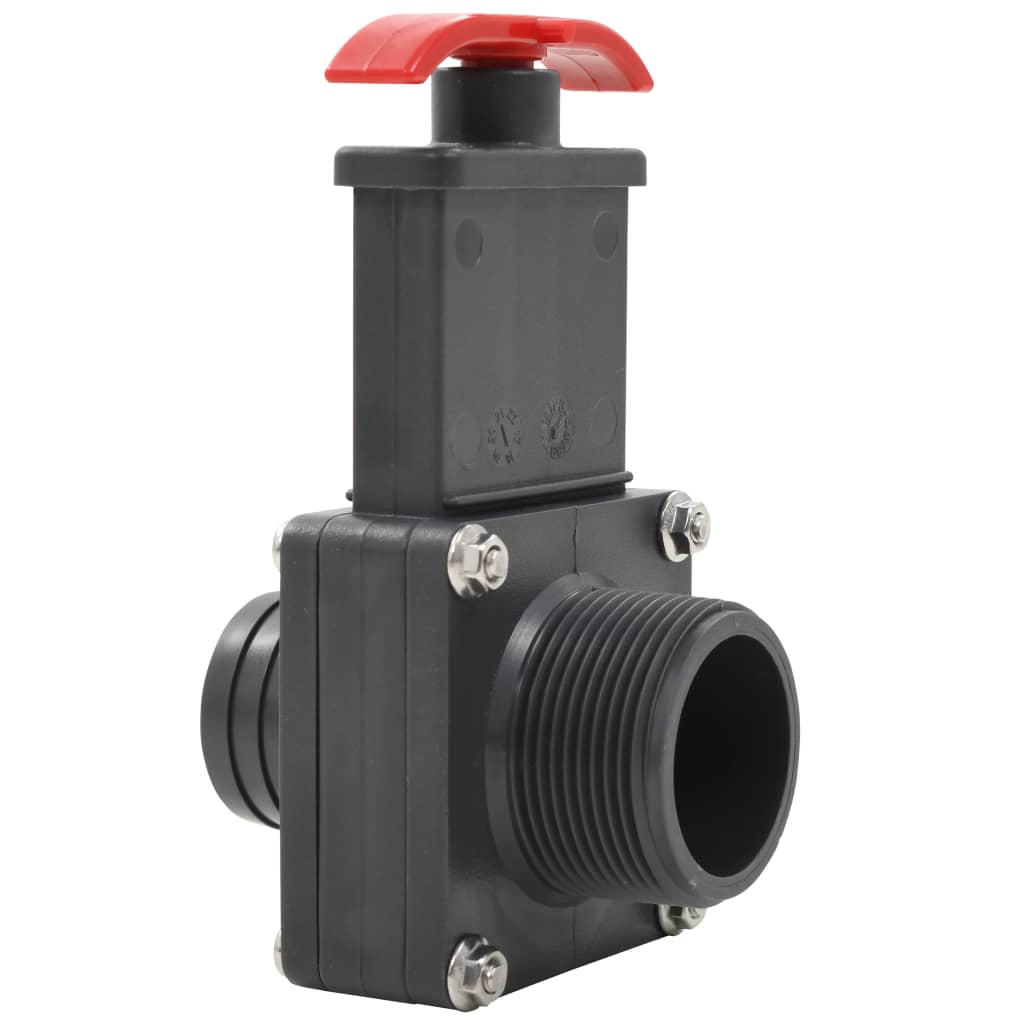 Bassengportventil 2 stk 1,5"