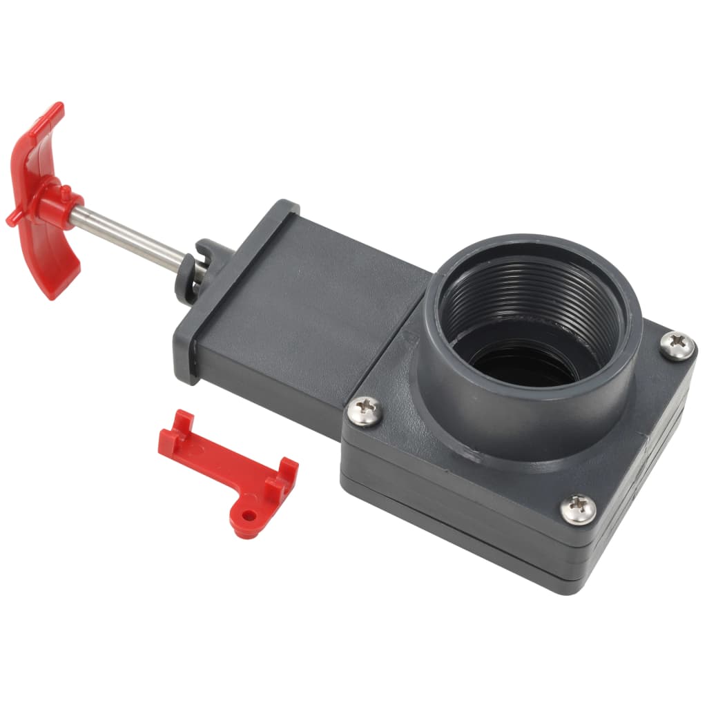Bassengportsventil 2 stk 1,5"