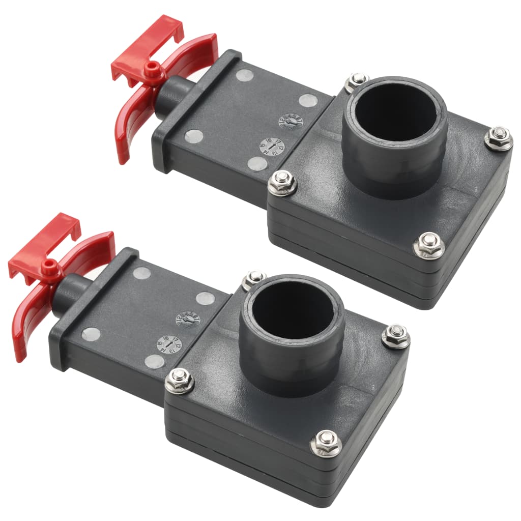 Bassengportventil 2 stk 1,5"