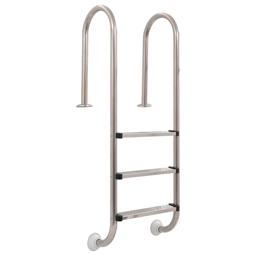 Bassengstige 3 trinn rustfritt stål 304 120 cm