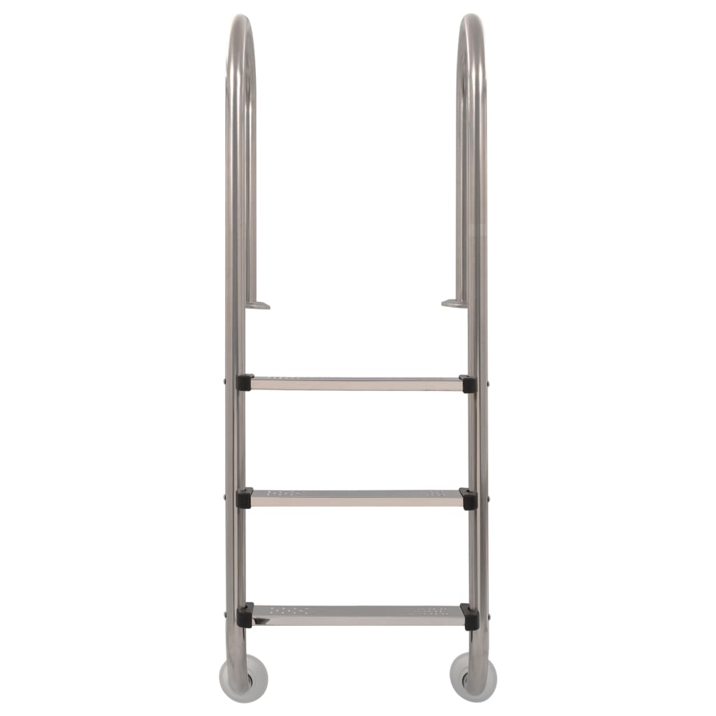 Bassengstige 3 trinn rustfritt stål 304 120 cm