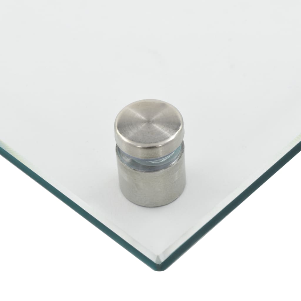 Kjøkkenplate gjennomsiktig 80x50 cm herdet glass