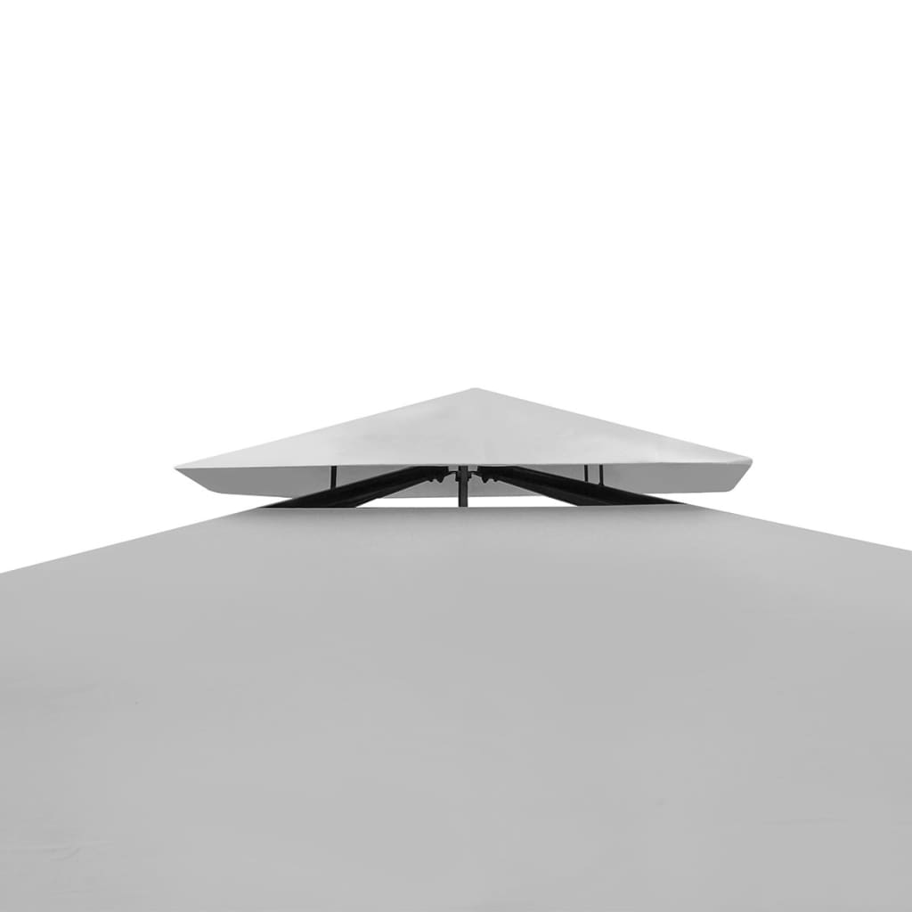 Paviljong med tak 3x4 m kremhvit
