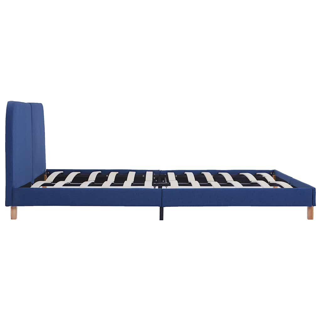 Sengeramme uten Madrass Blå Stoff 150x200 cm