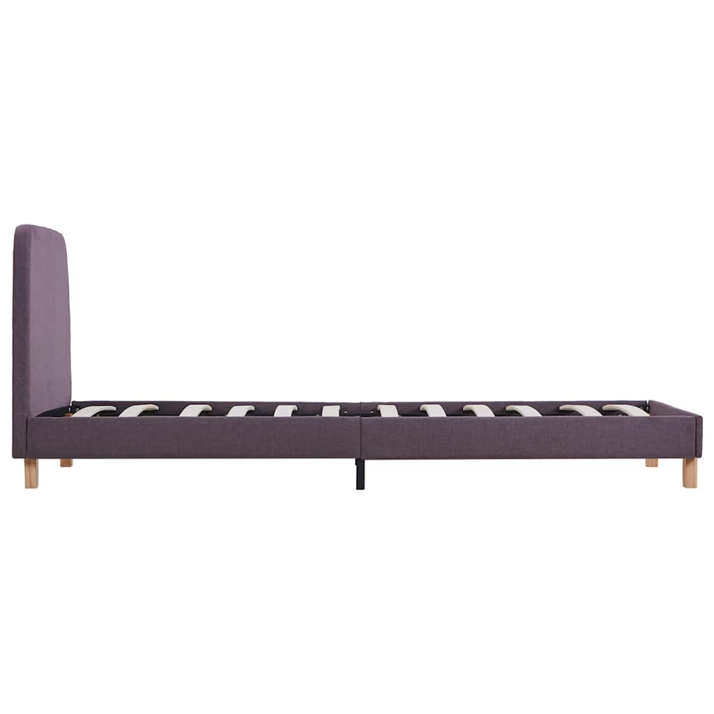 Sengeramme uten Madrass Taupe Stoff 90x190 cm