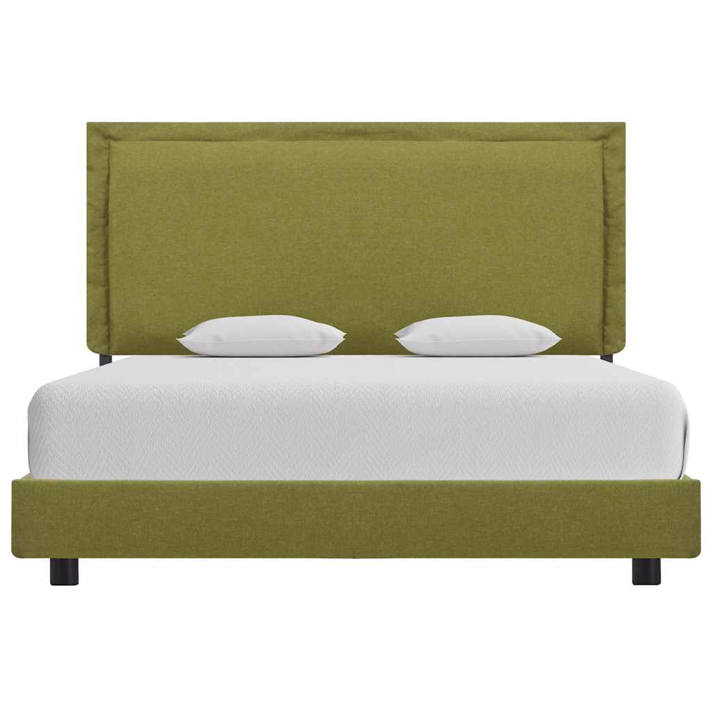Sengeramme uten Madrass Grønt Stoff 135x190 cm