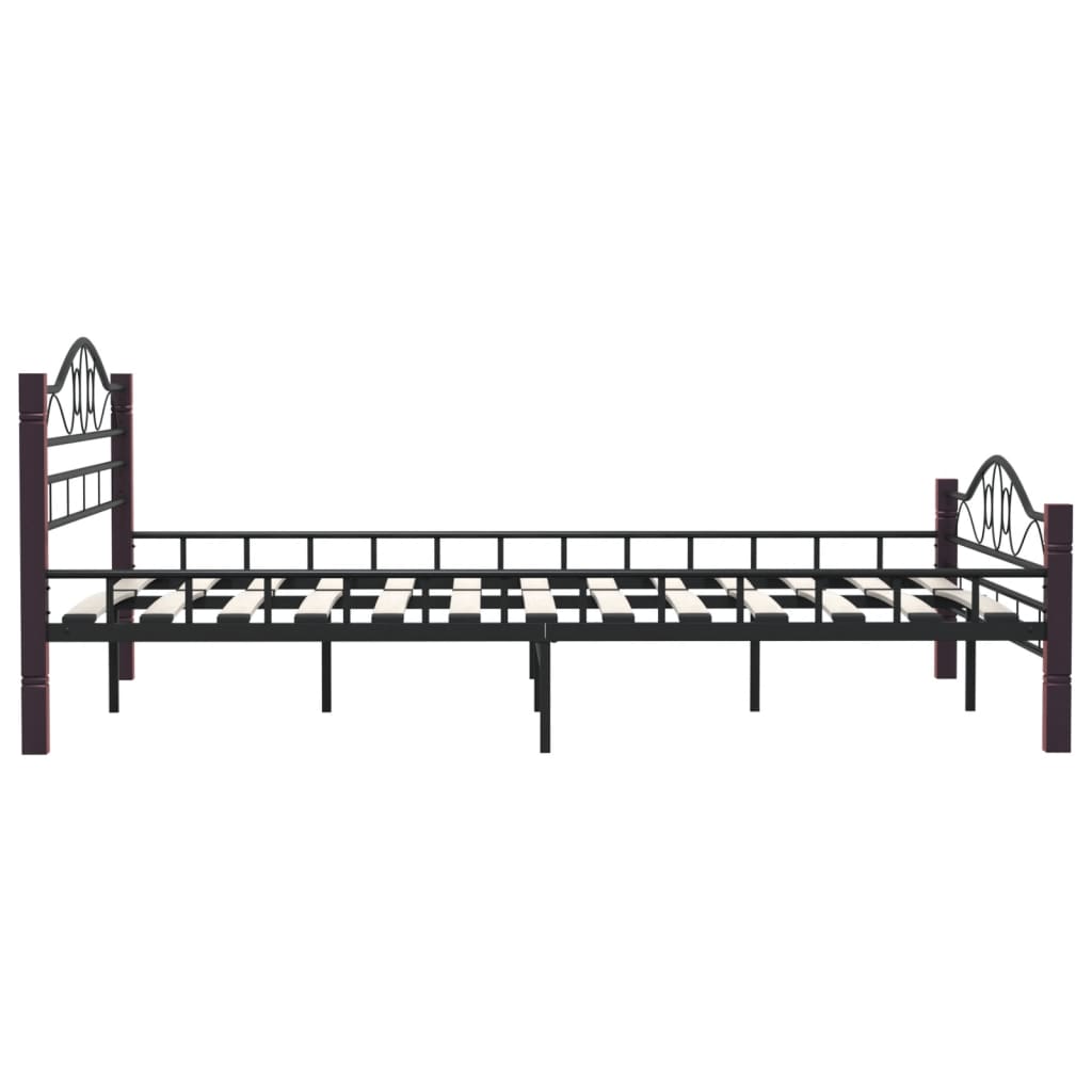 Sengeramme svart metall 160x200 cm