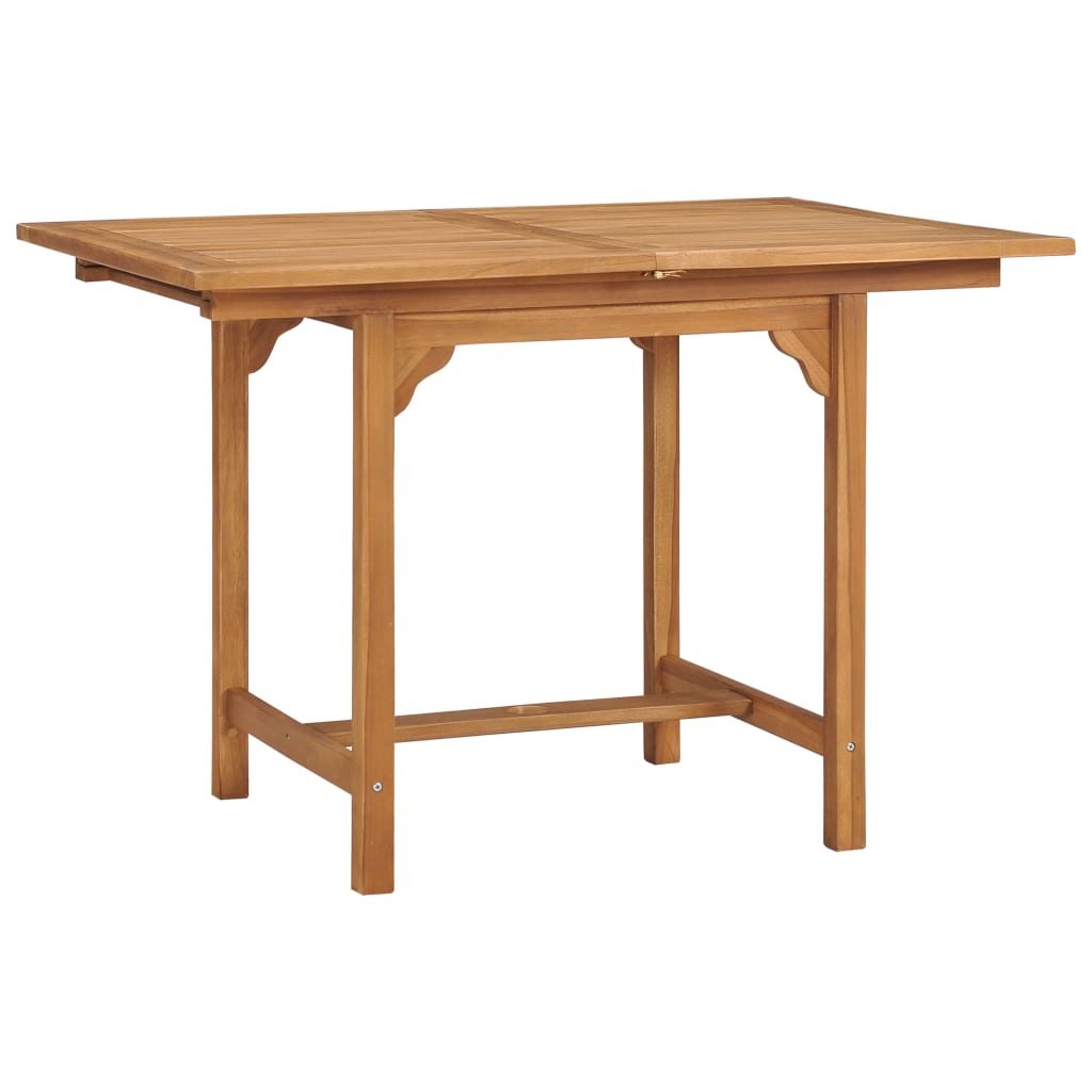 Uttrekkbart hagebord (110-160)x80x75 cm heltre teak