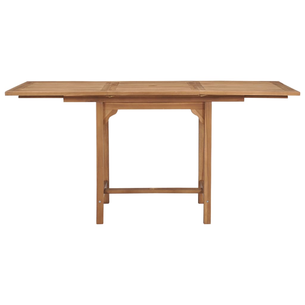 Uttrekkbart hagebord (110-160)x80x75 cm heltre teak