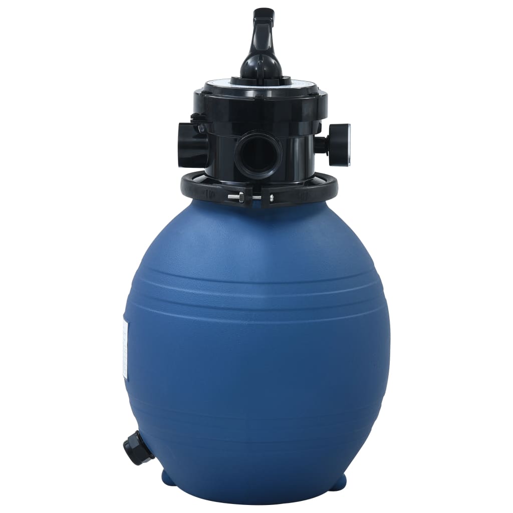 Sandfilter for basseng med ventil i 4 stillinger blå 300 mm