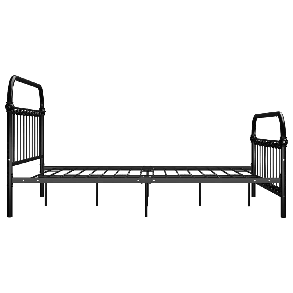 Sengeramme svart metall 160x200 cm