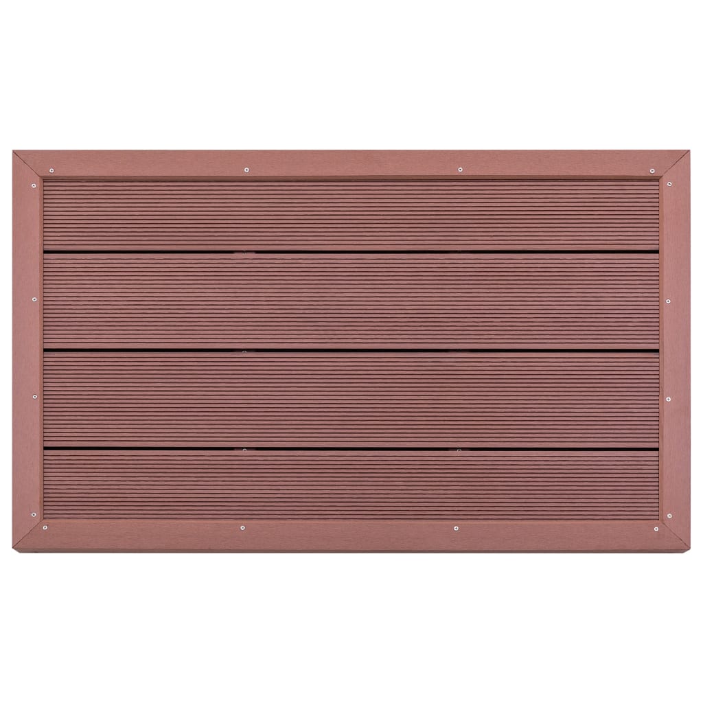 Gulvelement for soldusj brun 101x63x5,5 cm WPC