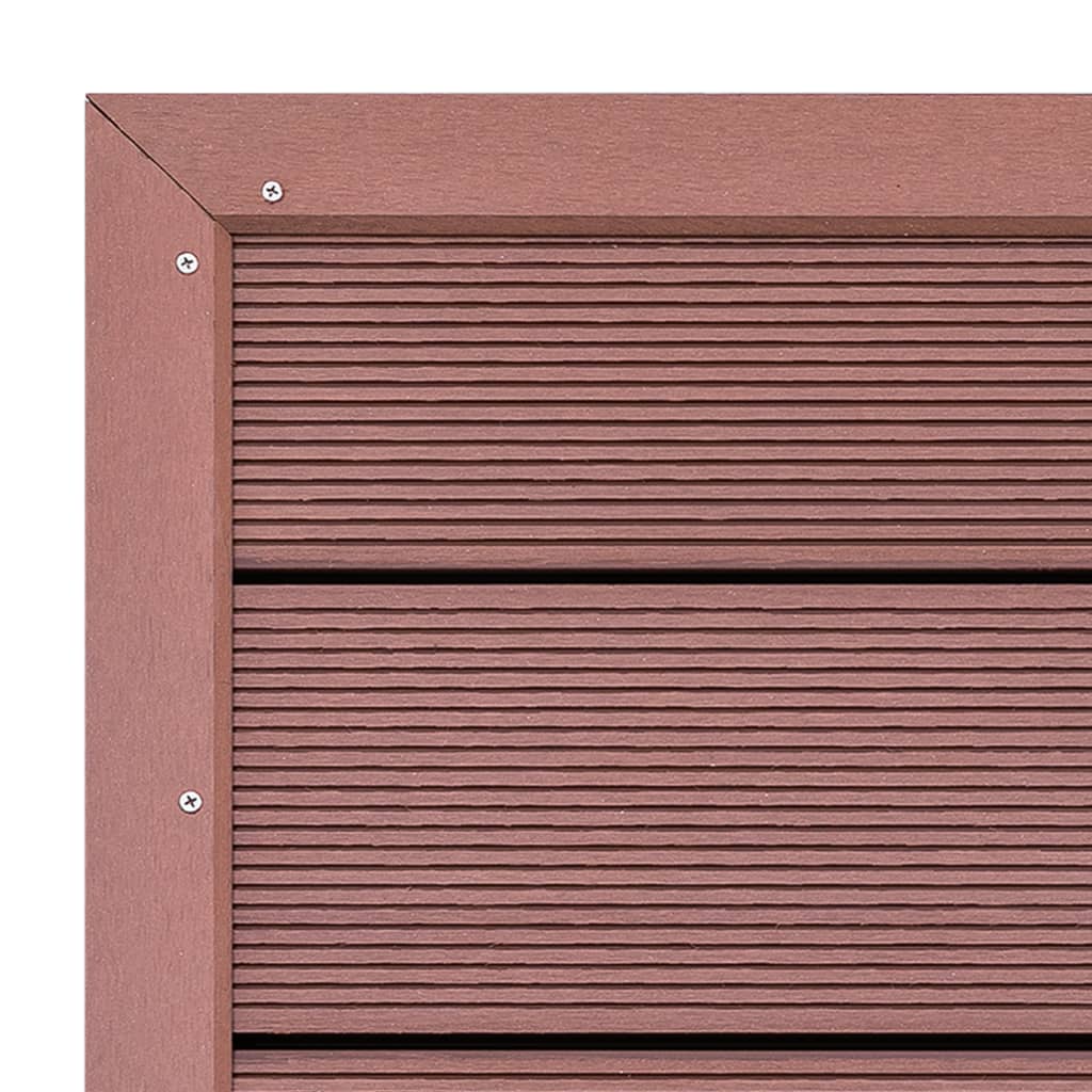 Gulvelement for soldusj brun 101x63x5,5 cm WPC