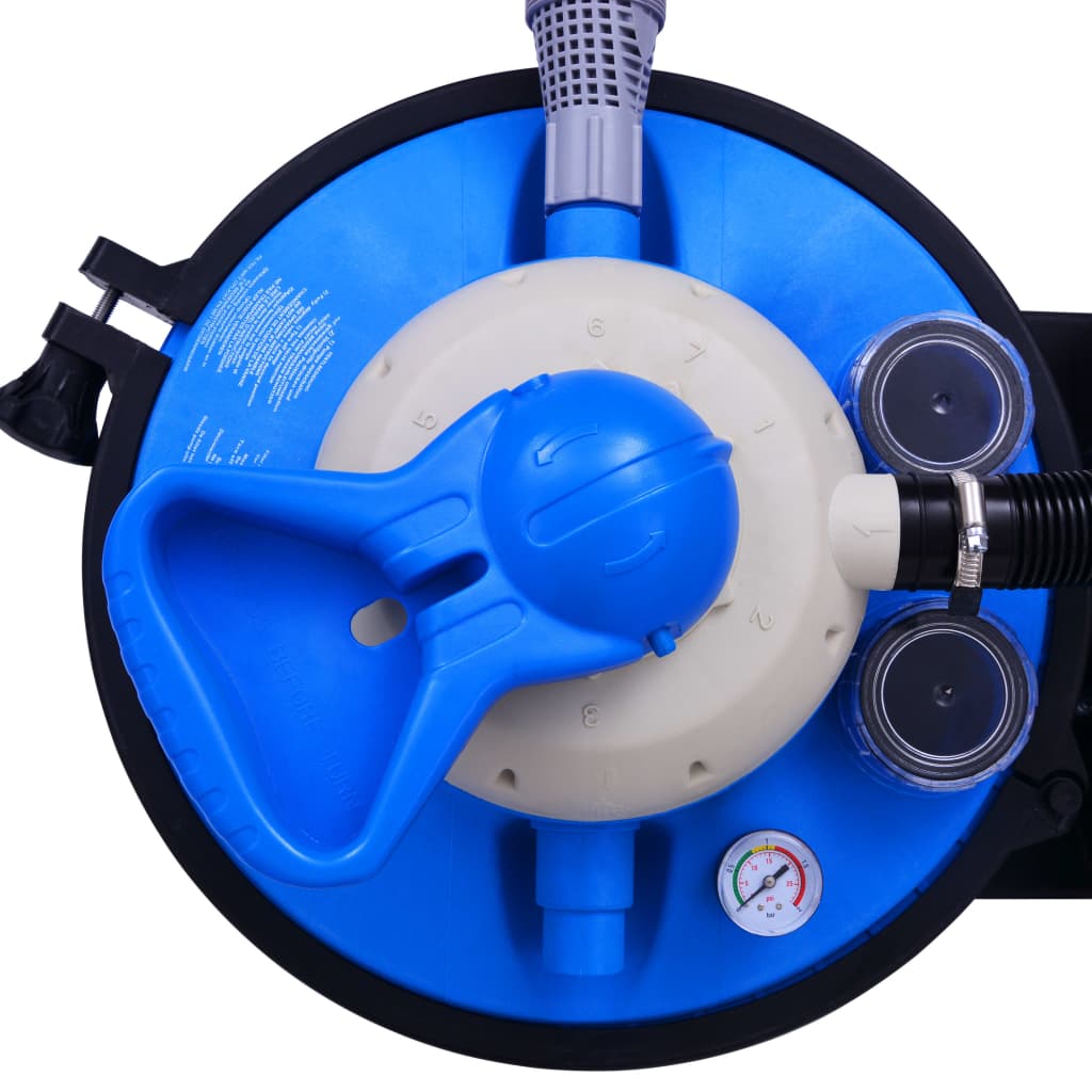Sandfilterpumpe med timer 450 W 25 L