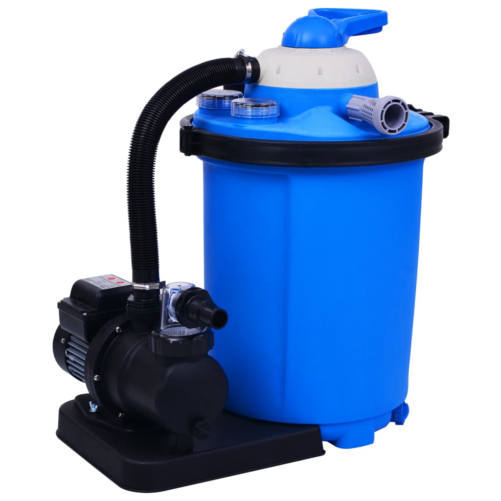 Sandfilterpumpe med timer 550 W 50 L