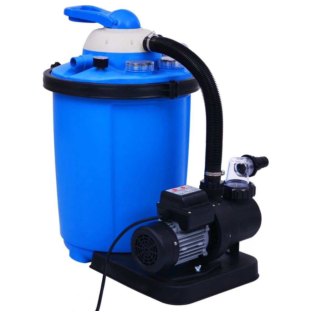 Sandfilterpumpe med timer 550 W 50 L