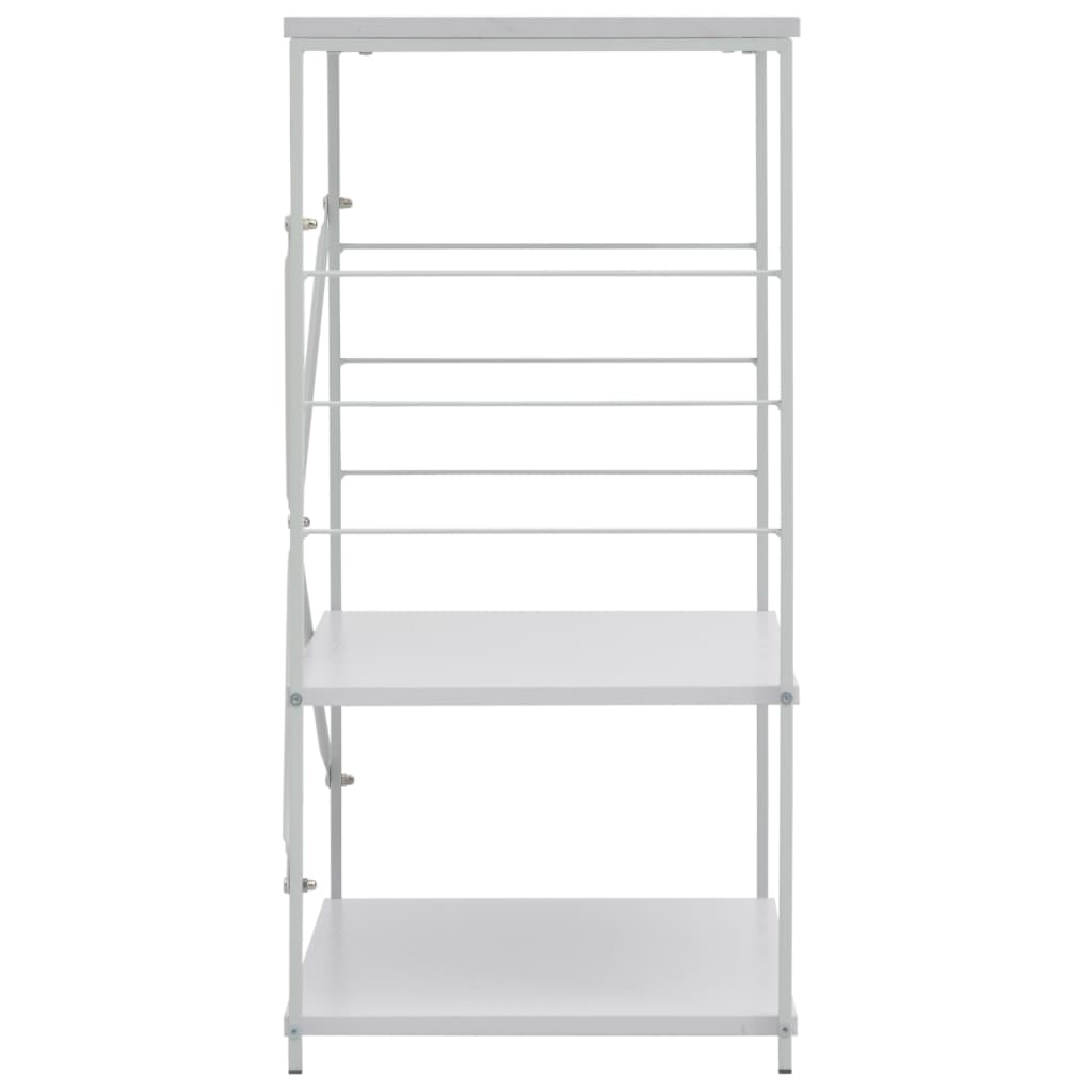 Hylle til mikrobølgeovn hvit 60x39,6x79,5 cm konstruert tre