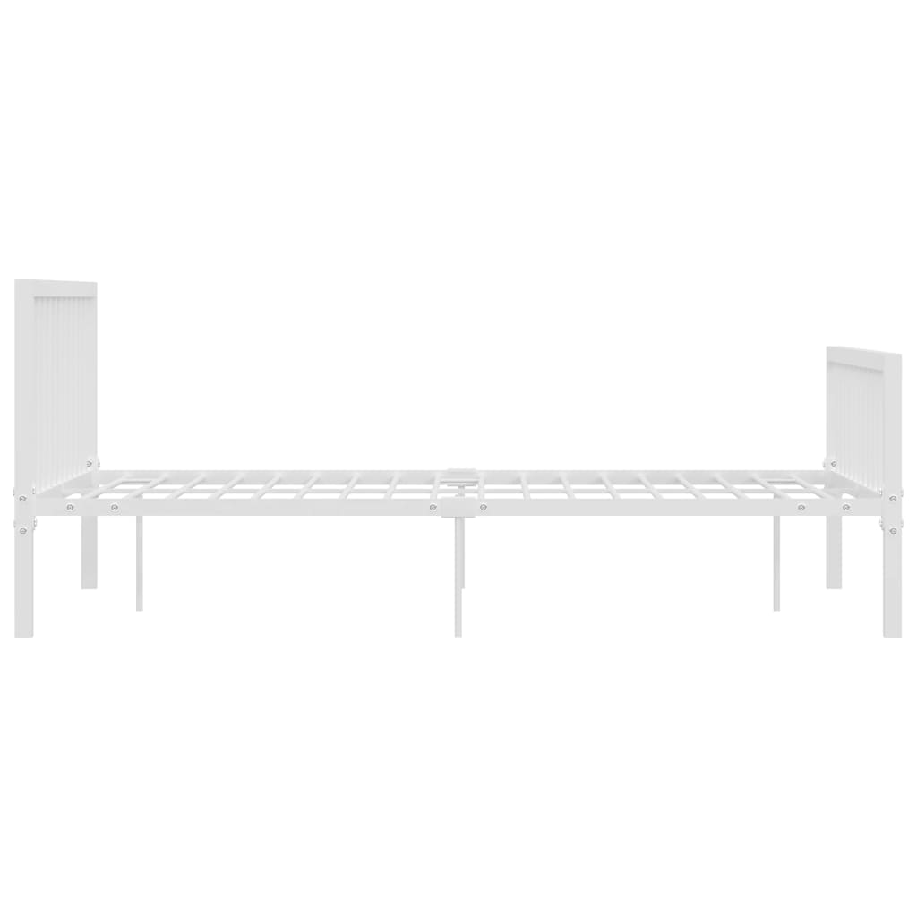 Sengeramme hvit metall 160x200 cm