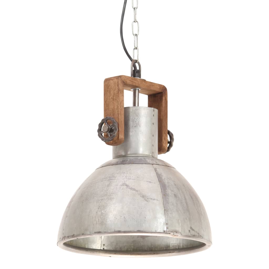 Industriell Hengelampe 25 W Sølv Rund 30 Cm E27