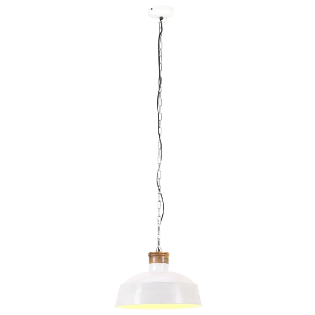Industriell Hengelampe 42 Cm Hvit E27