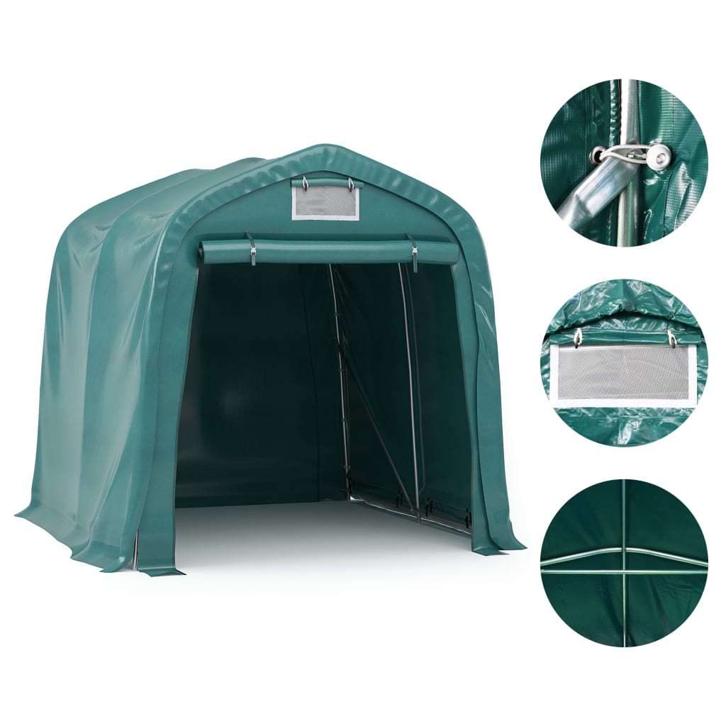Garasjetelt PVC 1,6x2,4 m grønn