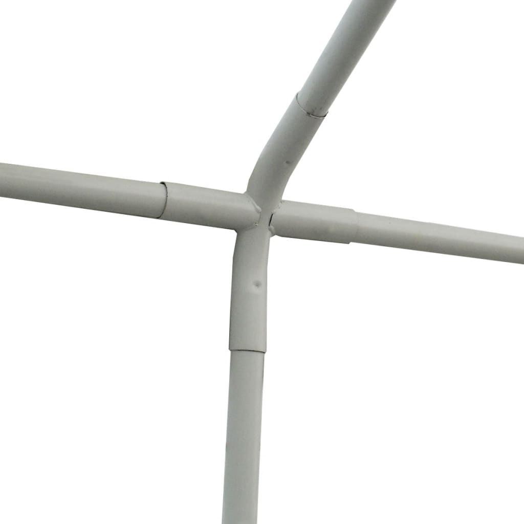 Hagetelt PVC 4x6 m rød og hvit