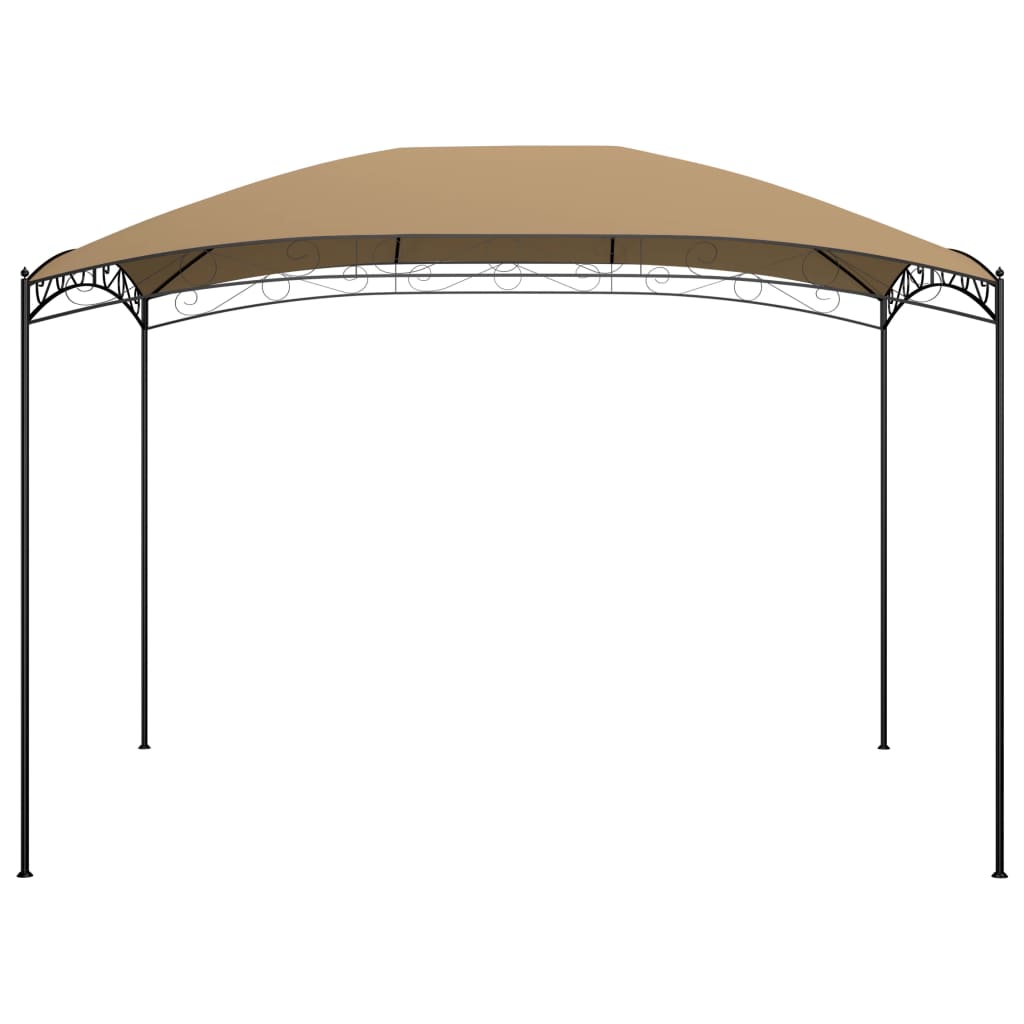 Paviljong 3x4x2,65 m gråbrun 180 g/m²