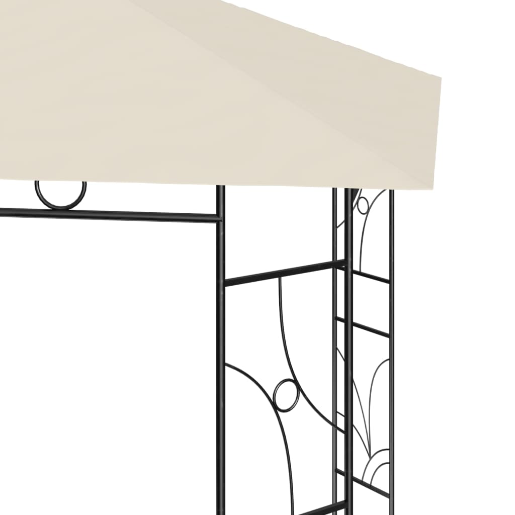 Paviljong 4x3x2,7 m kremhvit 160 g/m²