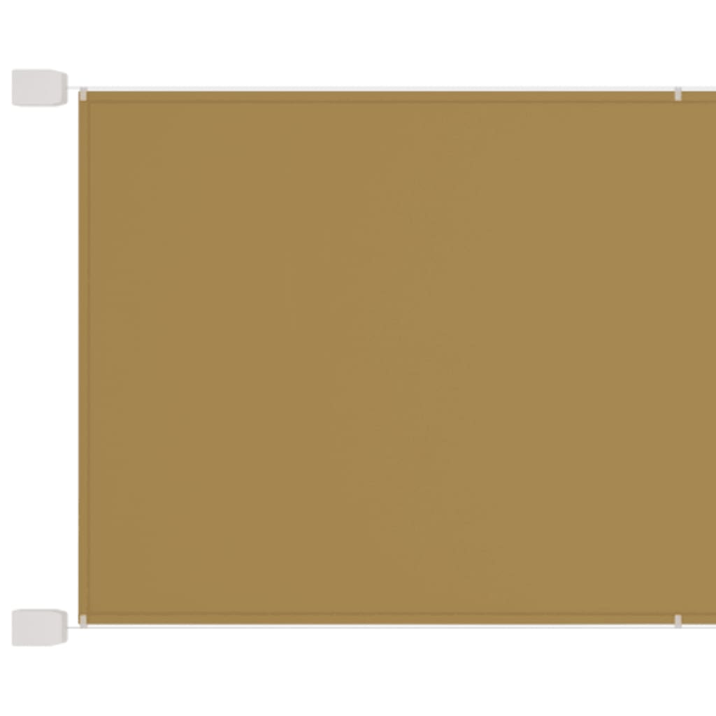 Vertikal Markise Beige 60X600 Cm Oxfordstoff