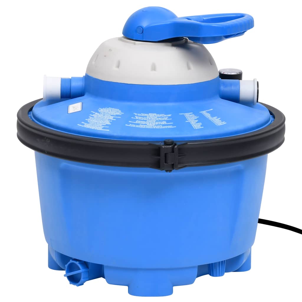 Sandfilterpumpe blå og svart 385x620x432 mm 200 W 25 L