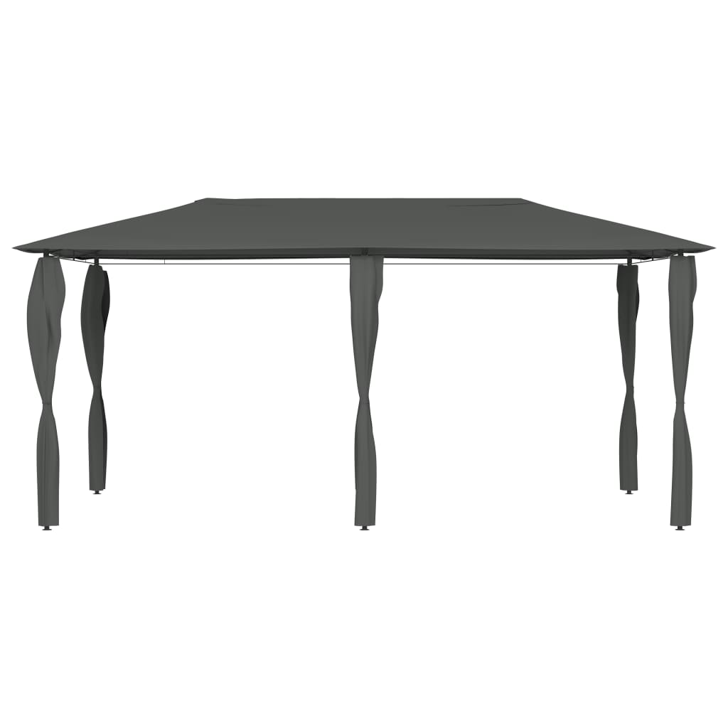 Paviljong med stolpetrekk 2,98x5,3x2,59 m antrasitt 160 g/m²