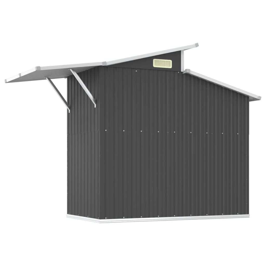Hageskur antrasitt 270x130x208,5 cm galvanisert stål