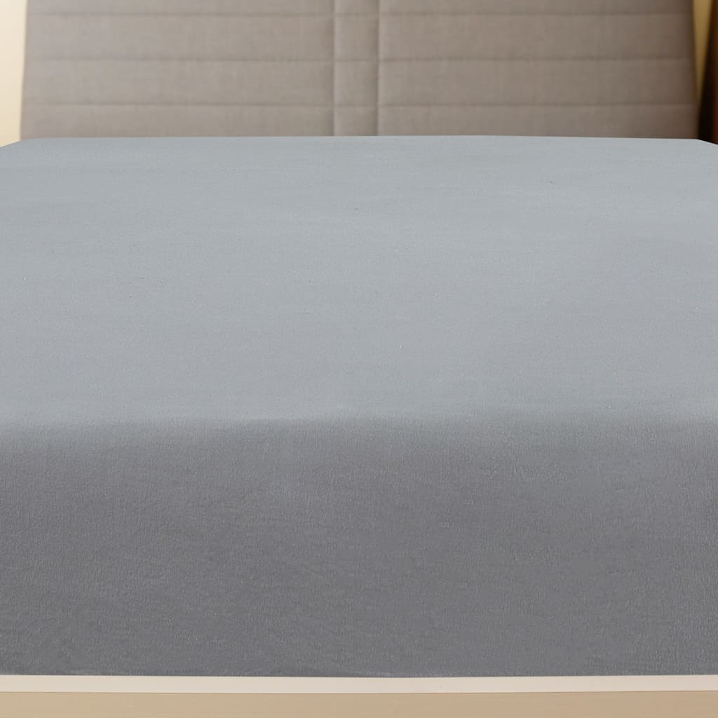 Jerseylaken grå 100x200 cm bomull