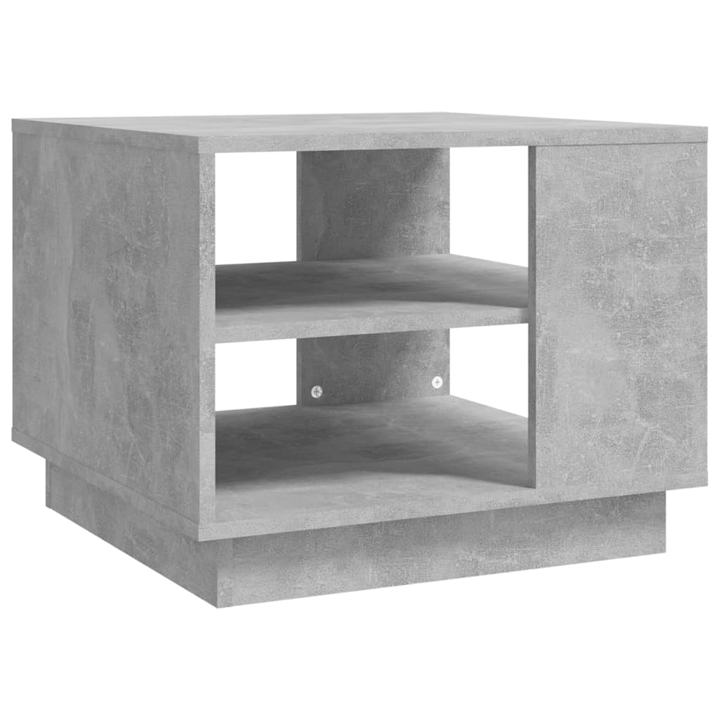 Salongbord betonggrå 55x55x43 cm konstruert tre