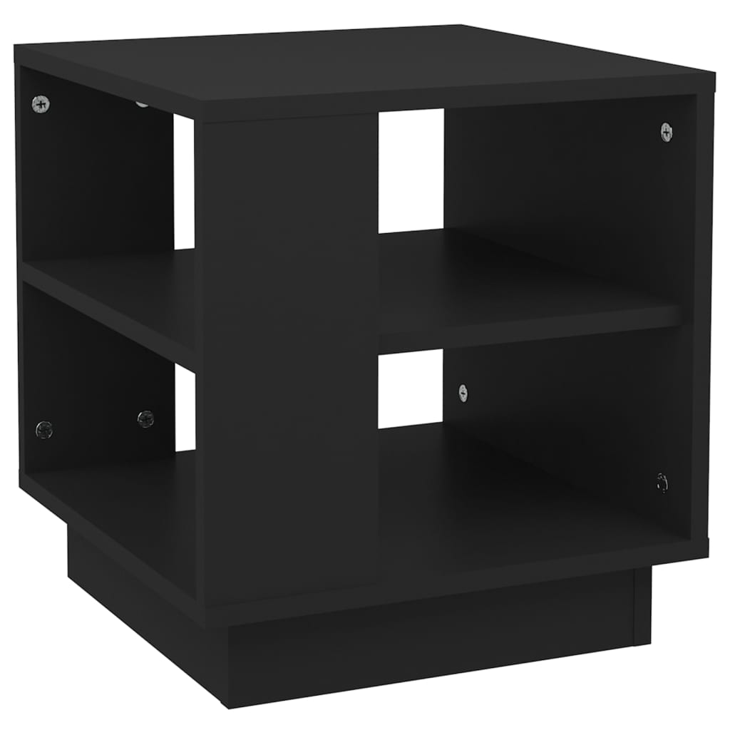 Salongbord svart 40x40x43 cm konstruert tre