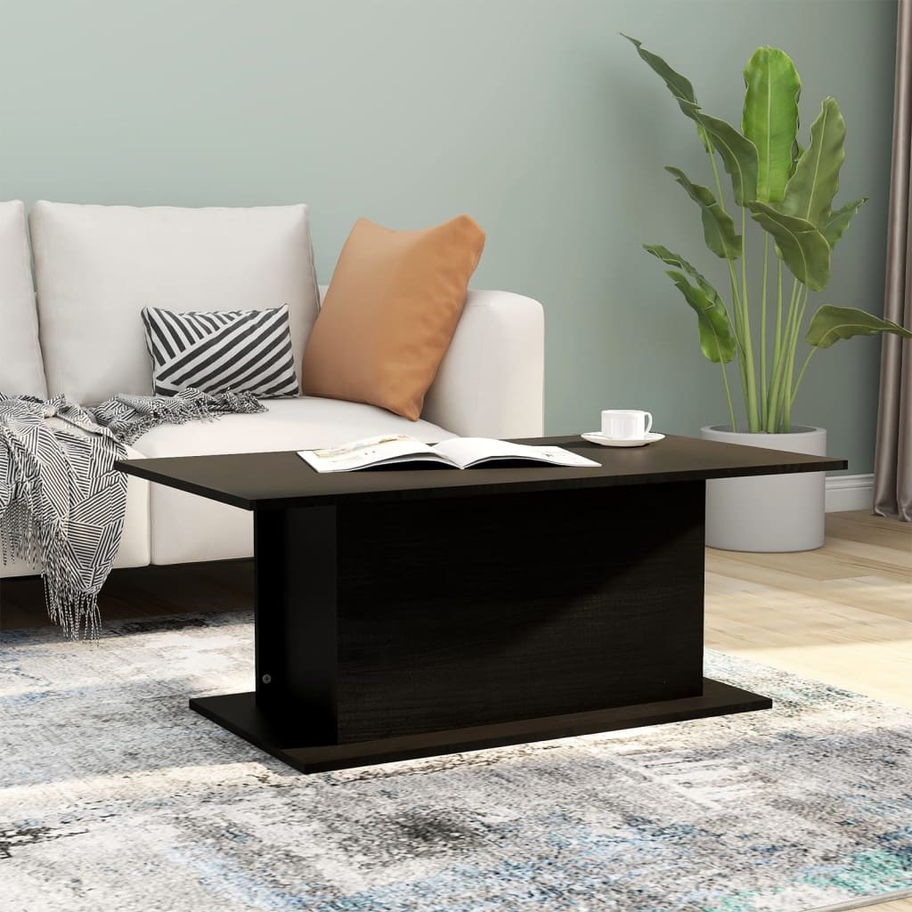 Salongbord svart 102x55,5x40 cm konstruert tre