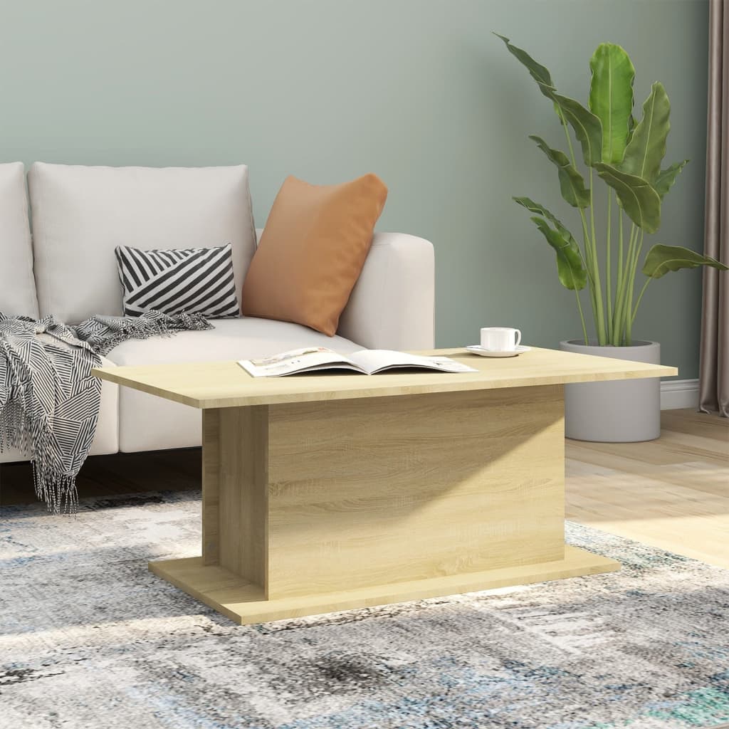 Salongbord sonoma eik 102x55,5x40cm konstruert tre