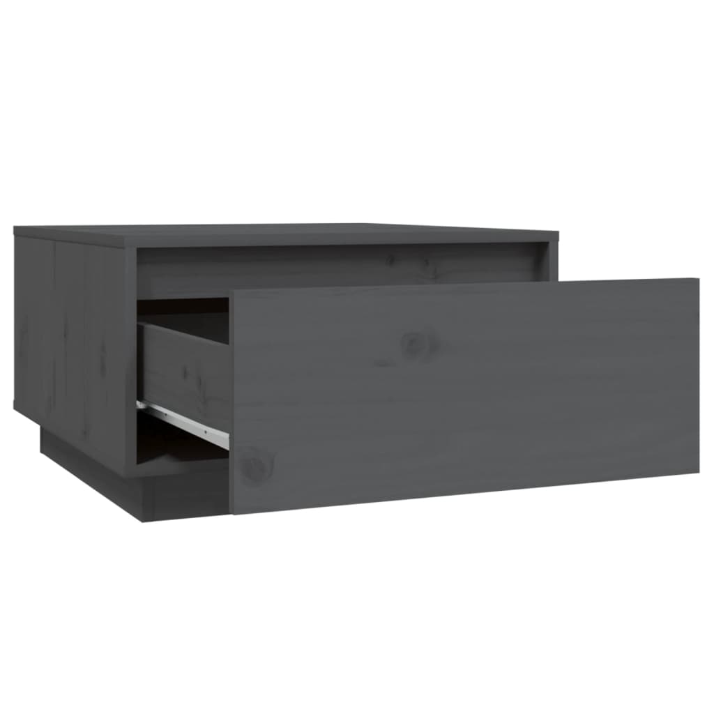 Salongbord grå 55x56x32 cm heltre furu