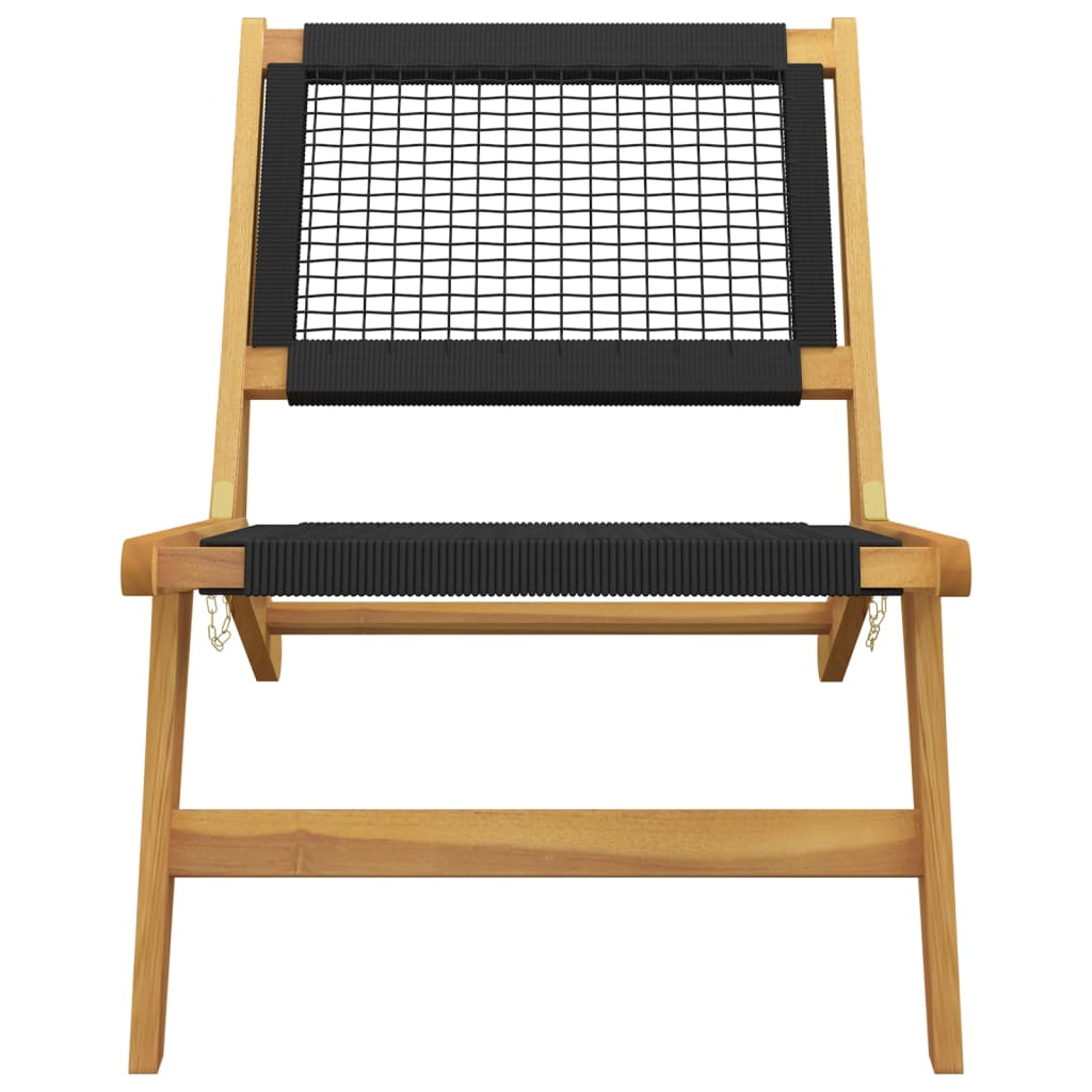 Hagestol med fotstøtte heltre teak og polyester